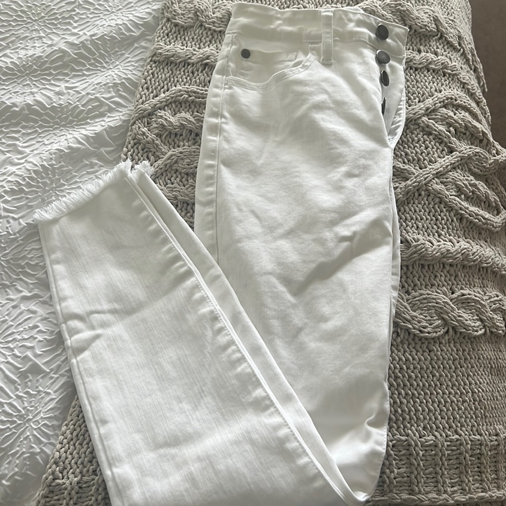 Pink Lily White Jeans